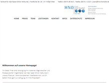 Tablet Screenshot of hno-henschel.de